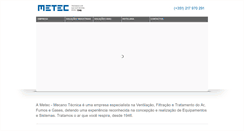Desktop Screenshot of metec.pt