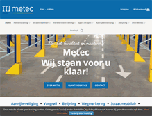 Tablet Screenshot of metec.nl